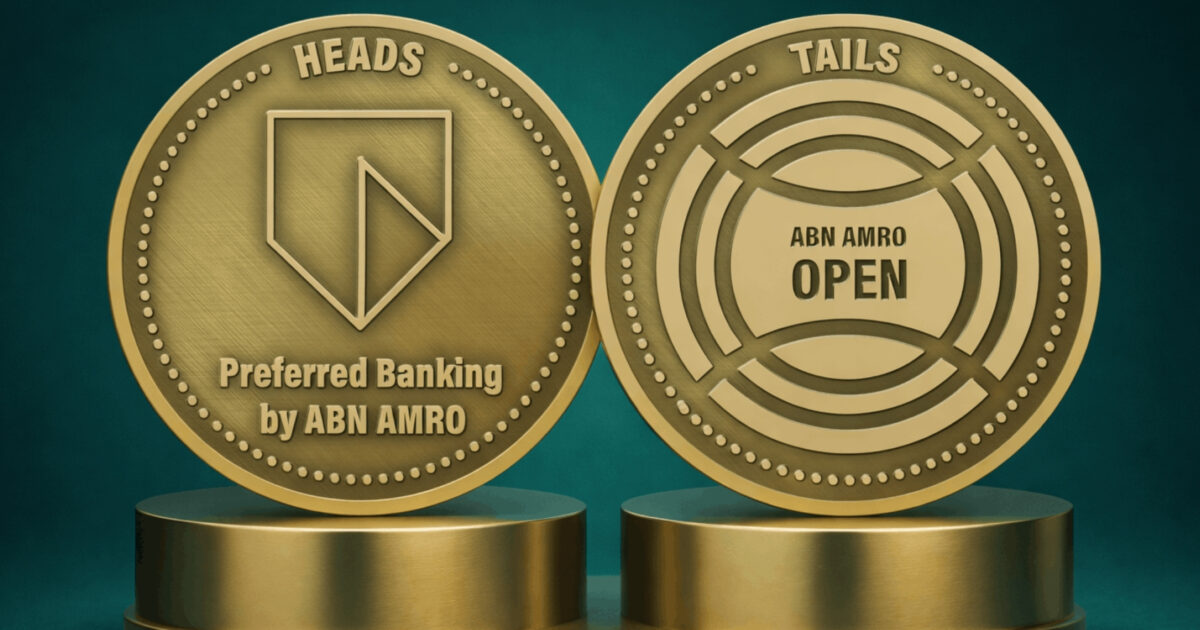 Preferred Coin ABN AMRO Preferred Banking partner Coin Toss tijdens ABN AMRO 2026 ...