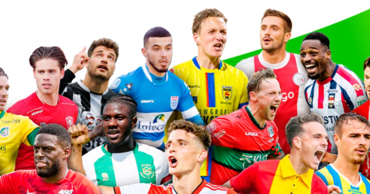 Wie staan er op het Eredivisieshirt?