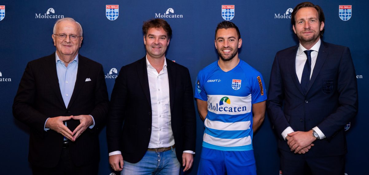 Legende moeder overstroming Molecaten blijft hoofdsponsor PEC Zwolle | Sponsorreport